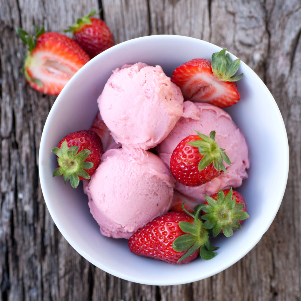 Créme glacée aux fraises de Wépion