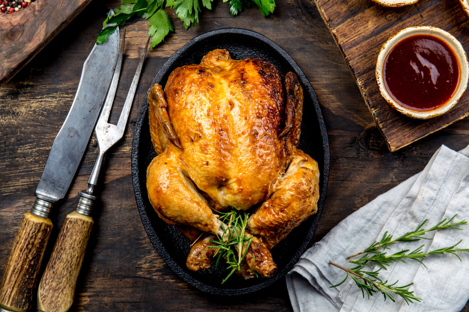 Poulet rôti aux herbes de Provence