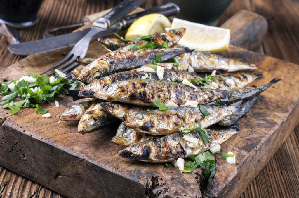 Sardines grillées et poêlée de pommes de terre