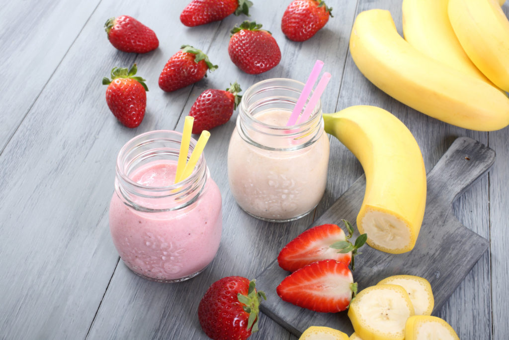 Smoothie fraises banane