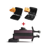 Gaufrier et panini-grill électriques.