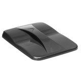 Couvercle gris anthracite en plastique moulé.