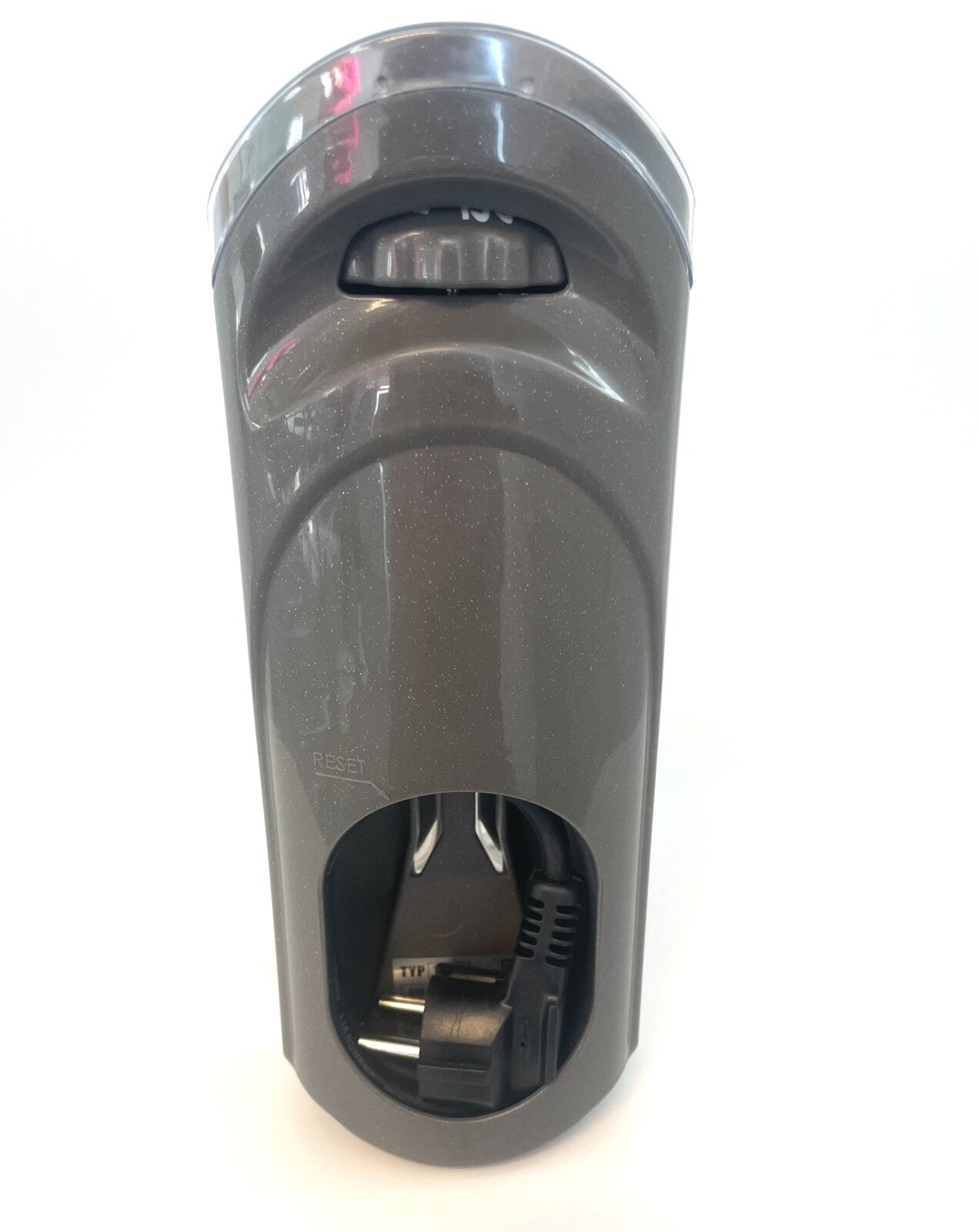 Résistance friteuse grise et argentée
 avec cordon d'alimentation.