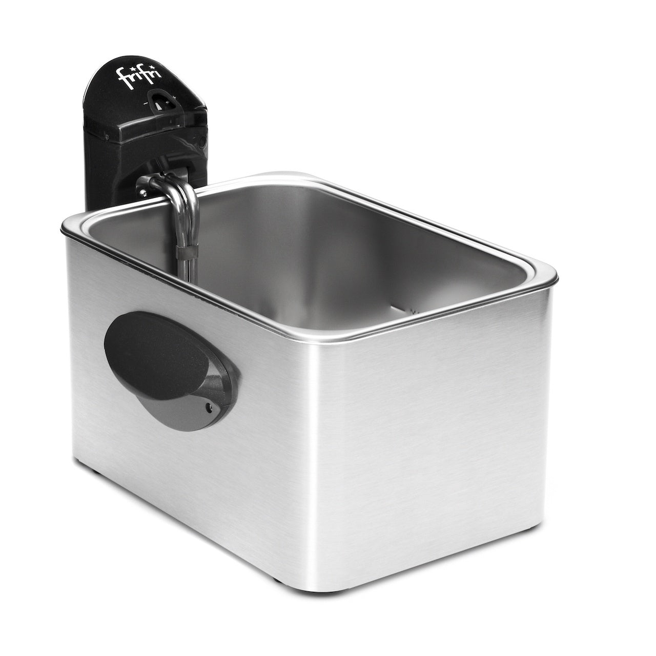 Friteuse en acier inoxydable.