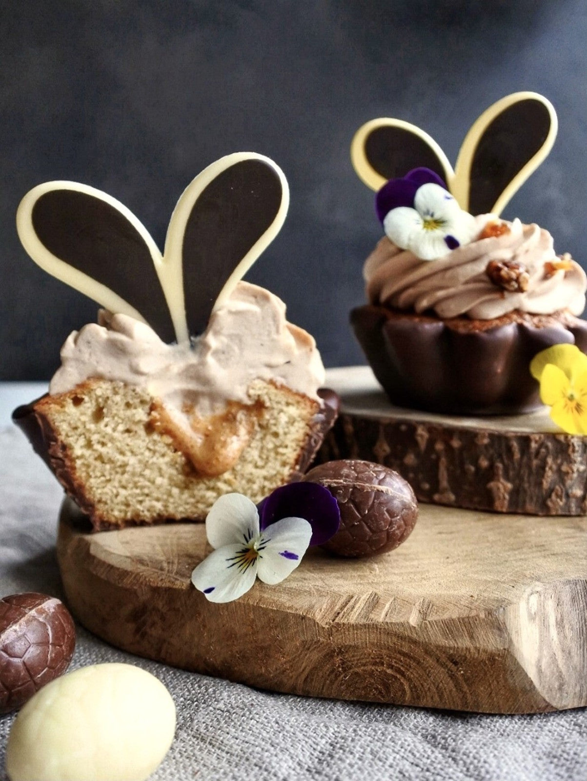 Cake praliné, ganache montée chocolat de Spatules & fouets