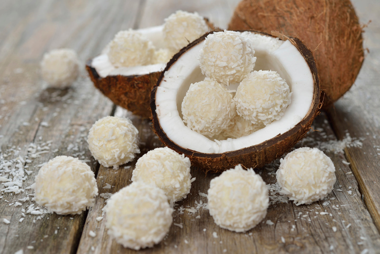 Ganache chocolat blanc à la noix de coco