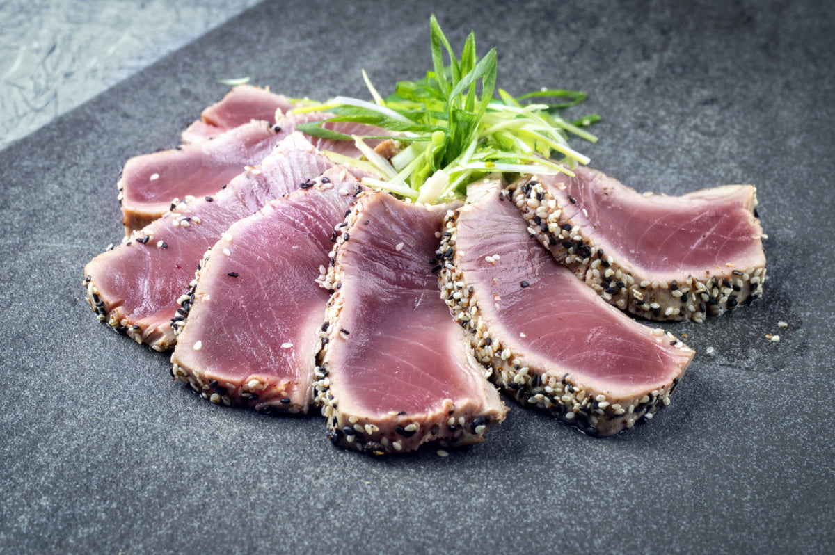 Steak de thon au sésame