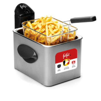 La Friteuse Expert : Metal / 35l / 2800 / De-rangement / Gris