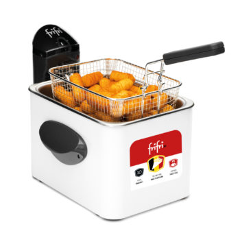 La Friteuse Expert : Metal / 35l / 2800 / De-rangement / Blanc