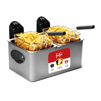 La Friteuse Double Cuve : 2x35 / 2-x-3200-w / De-rangement