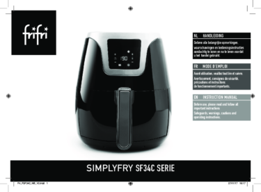 Frifri – SIMPLYFRY 34- Instruction manual
